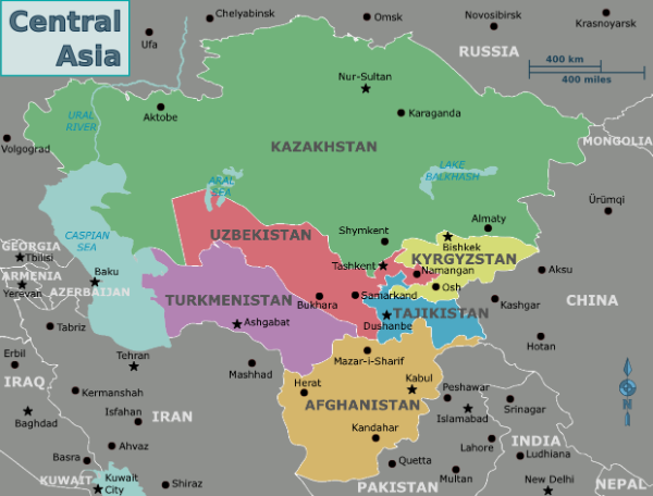 Central Asia Map