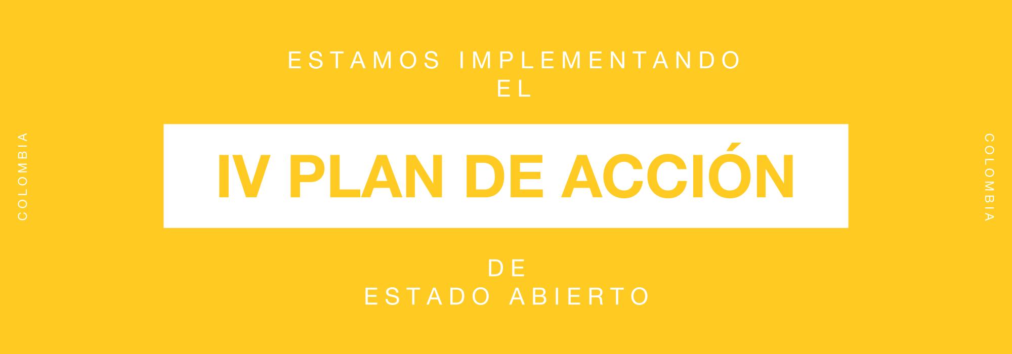 banner IV plan de acción de Colombia