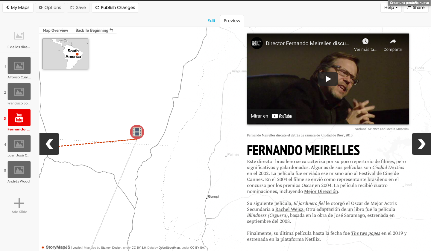 Second storymap example